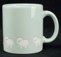 Waechtersbach SHEEP Mint Green Coffee Mug Made in Japan